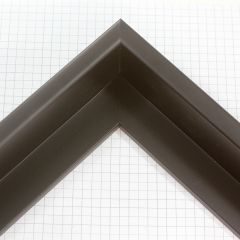 This Black Matte floater frame features a 1/2 " curved face width and 1-5/8 " depth. This simple wood frame has a classic and elegant appearance.