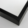 Deep 2-15/16 " shadow box in solid mars black. This molding features a small bevel around in the interior edge and has a dull satin finish.